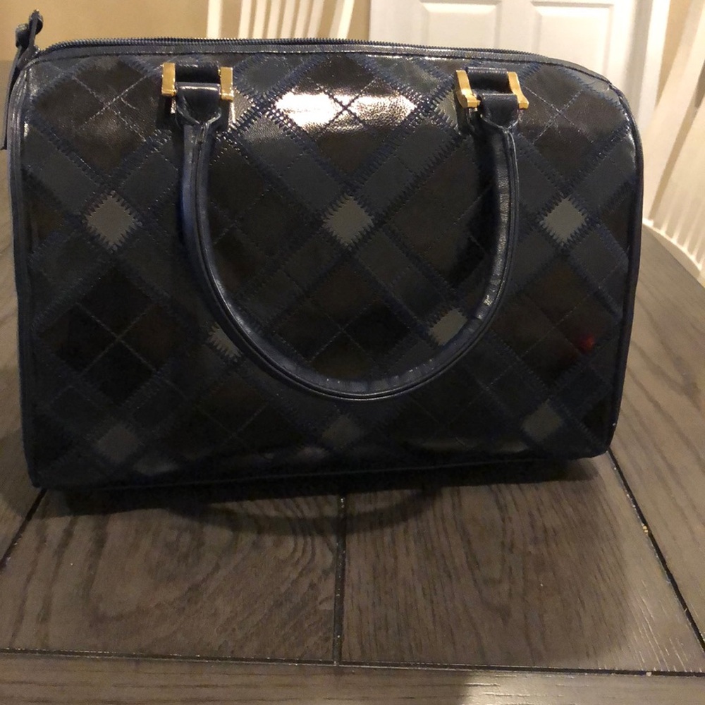Lisette navy, gray and black bag. Authentic!